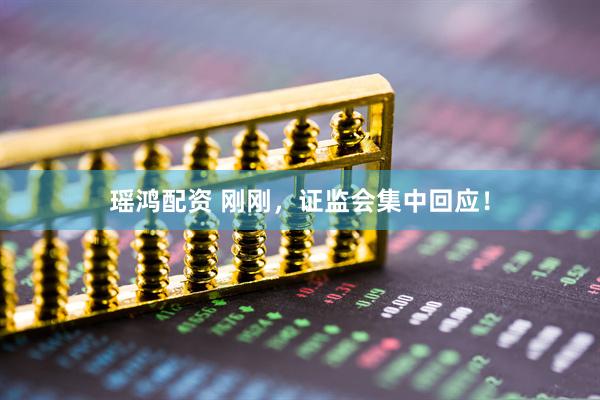 瑶鸿配资 刚刚，证监会集中回应！