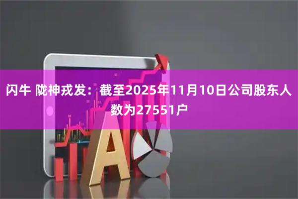 闪牛 陇神戎发：截至2025年11月10日公司股东人数为27551户